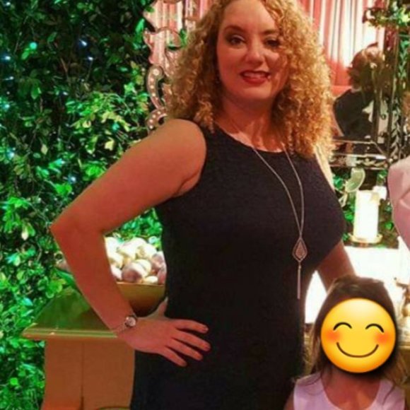 Navy Blue Lace Cocktail Dress - Picture 7 of 7